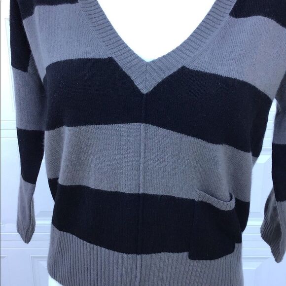 autumn cashmere Cashmere Sweater 3/4 Sleeve Pullover V-Neck Size Small - Picture 13 of 13